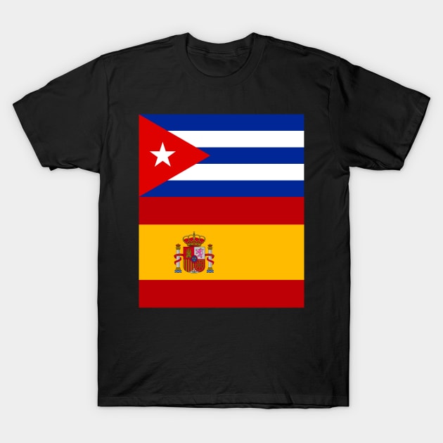 Cuba Spanish Espana Flag T-Shirt by livania